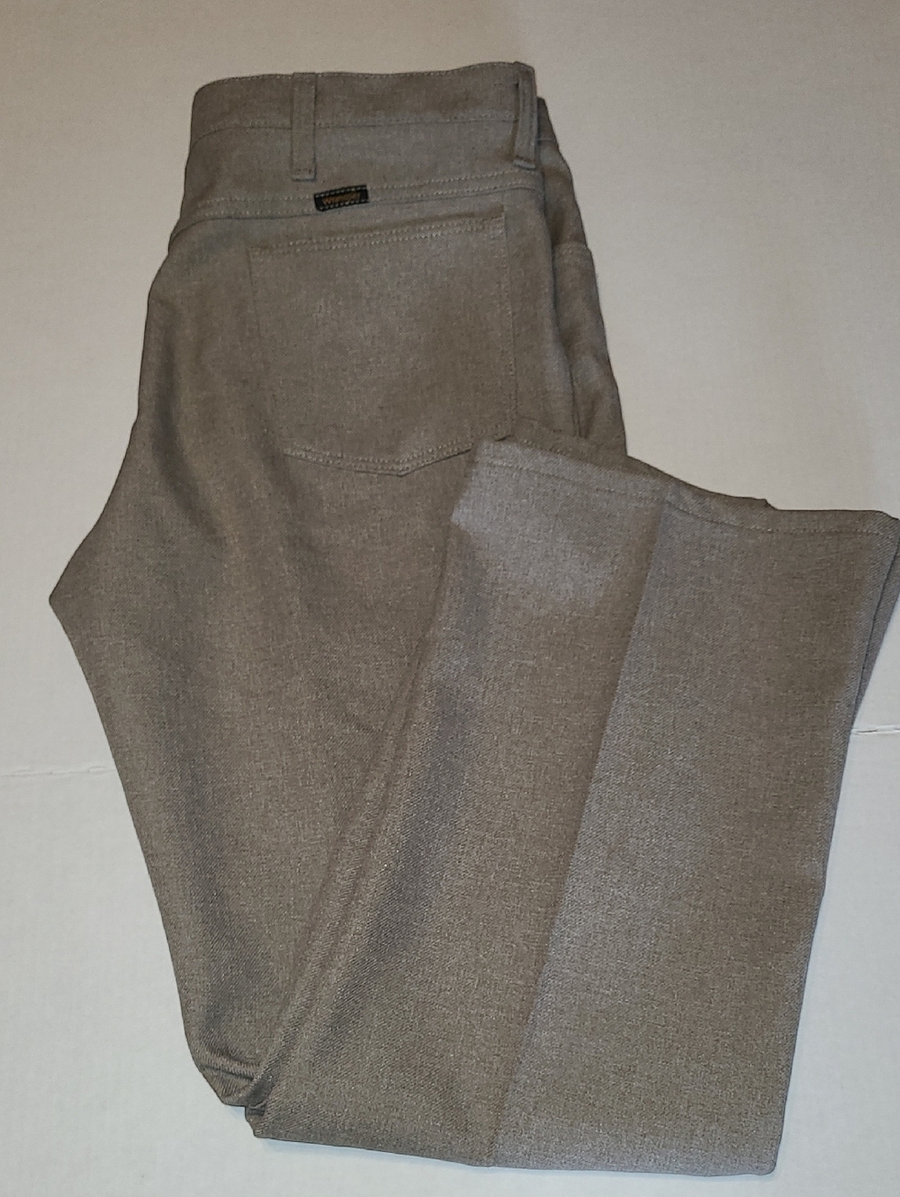 VINTAGE 70/80'S Wrangler Men's Taupe polyester Western Pants